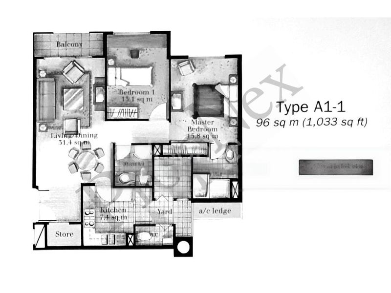 2 Bed Condo for Rent in  Faber Crest - Image 4